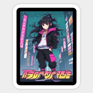 Dynamic Anime Vibes: A Journey of Color and Emotion Sticker